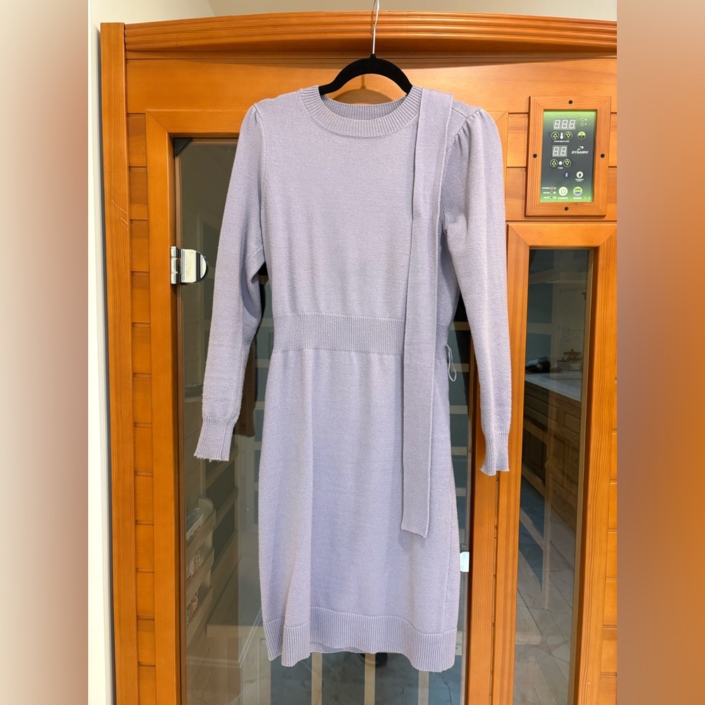 Muted Lavender Sweater Dress
